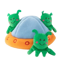 Zippy Paws Burrow Spaceship Plush Dog Toy