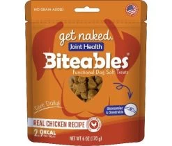 Soft Dog Treats, Joint Health, Get Naked "Biteables" 6oz (170g)