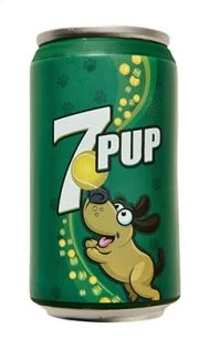 Dog Toy, 7PUP Can, Spot, 4.5"
