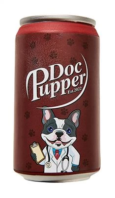 Dog Toy, Doc Pupper Can, Spot, 4.5"