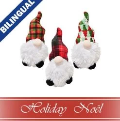 Christmas Gnomes Cat Plush With Spot Catnip