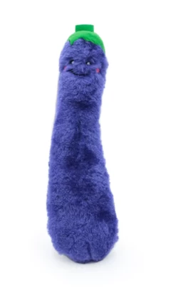 Zippy Paws Kickerz Eggplant Plush 8'' Cat Toy