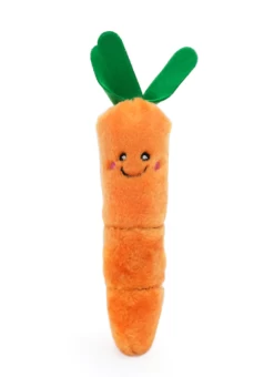 Zippy Paws Kickerz Carrot Plush Cat Toy 7''