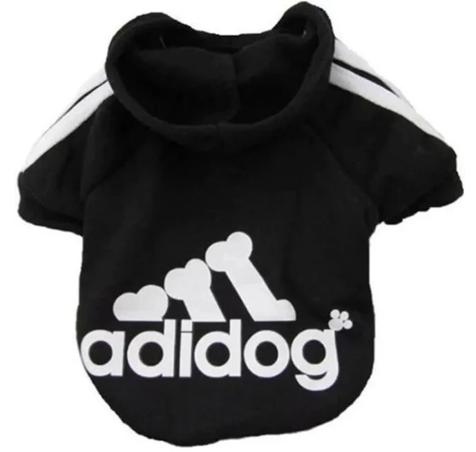 Hoodie For Dogs, Adidog Black 1 Hoodie For Dogs, Adidog Black