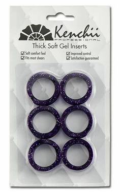 Replacement Rings For Grooming Scissors, Kenchii Purple (6 Units)