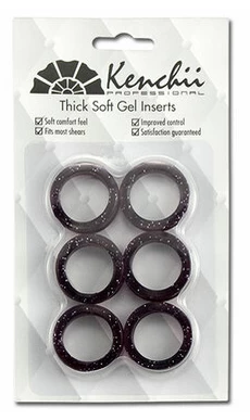 Replacement Rings For Grooming Scissors, Kenchii Black (6 Units)