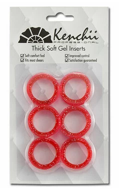 Replacement Rings For Grooming Scissors, Kenchii Pink (6 Units)