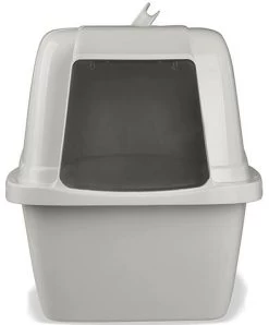 Vanness Super Giant Cat Litter Box With Door -Pet Supplies Shop bac gris 85f