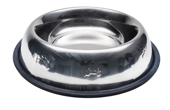 Maslow Embossed Stainless Steel Pet Bowl, Coastal 1 Maslow Embossed Stainless Steel Pet Bowl, Coastal