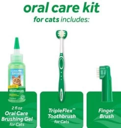 Dental Care Kit For Cats, Tropiclean -Pet Supplies Shop brosse dent chat 459
