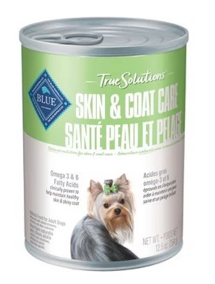 Blue Buffalo True Solutions Healthy Skin & Coat PATE Canned Dogs 12.5 Oz (354g) 1 Blue Buffalo True Solutions Healthy Skin & Coat PATE Canned Dogs 12.5 Oz (354g)