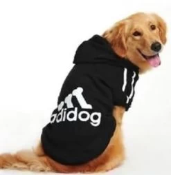Hoodie For Dogs, Adidog Black 3 Hoodie For Dogs, Adidog Black -Pet Supplies Shop chien adidog noir 661