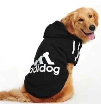 Hoodie For Dogs, Adidog Black 2 Hoodie For Dogs, Adidog Black - Image 2