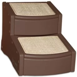 2-step Staircase For Dogs, Easy Step II, Pet Gear Chocolate