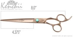 Straight Animal Grooming Scissor, Kenchii Rosé (Right Hand) 8 " 5 Straight Animal Grooming Scissor, Kenchii Rosé (Right Hand) 8 " -Pet Supplies Shop ciseau droit 8 kenchii 2 9fd