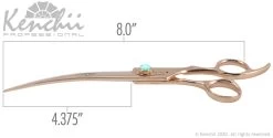 Curved Scissor For Animal Grooming, Kenchii Rosé 8 "right-handed -Pet Supplies Shop ciseau kenchii courbe rose 7eb