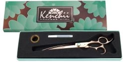 Curved Scissor For Animal Grooming, Kenchii Rosé 8 "right-handed -Pet Supplies Shop ciseau kenchii courbe rose 3 db5