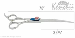 Curved Grooming Scissor, Kenchii Five Star Left Handed 7 " -Pet Supplies Shop ciseau kenchii five courbe gaucher 72c