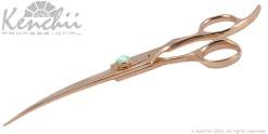 Curved Scissor For Animal Grooming, Kenchii Rosé 7 "right-handed