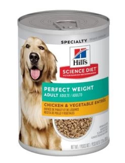 Wet Dog Food, Perfect Weight, Chicken And Vegetable Entree, Hill's Science Diet, 363 G (12.8 Oz)
