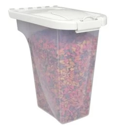 Plastic Pet Food Container, Vanness 4lb -Pet Supplies Shop contenant bouffe vanness 4 c75