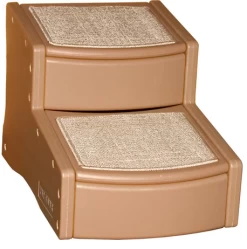 Dog Staircase 2 Steps, Easy Step II Deluxe Tan, Pet Gear