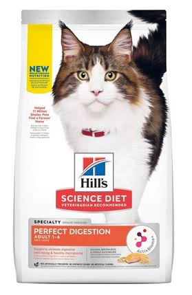 Cat Food, Science Diet Perfect Digestion Adults 1-6, Hill's