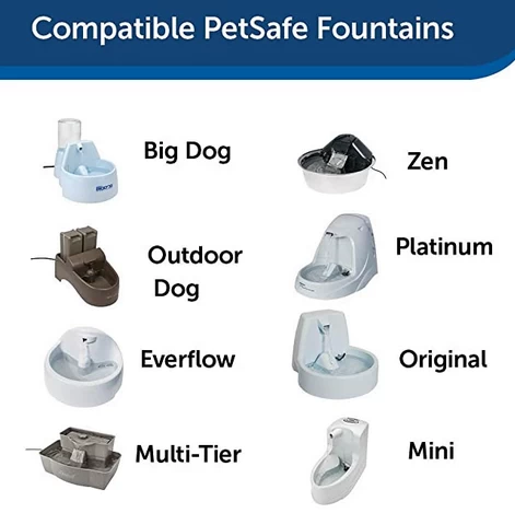 Replacement Carbon Filters For Drinkwell Fountain, Bag Of 3 Filters 2 Replacement Carbon Filters For Drinkwell Fountain, Bag Of 3 Filters - Image 2