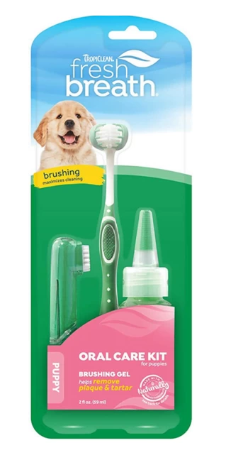 Puppy Teeth Care Kit, Tropiclean 1 Puppy Teeth Care Kit, Tropiclean