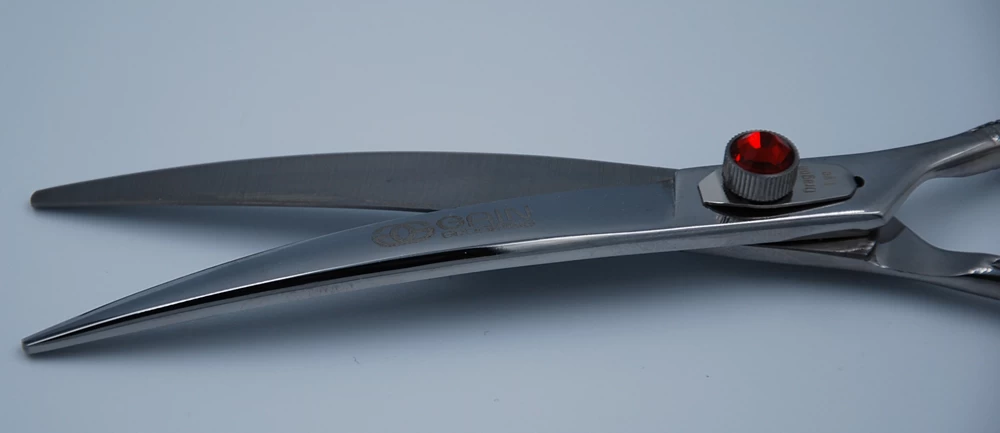 Curved Grooming Scissor, Gain Grooming Dragon Eye 7" 4 Curved Grooming Scissor, Gain Grooming Dragon Eye 7" - Image 4