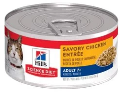 Canned Adult Cat 7+ Chicken Entree, Science Diet Hill's 5.5 Oz