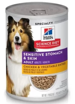 Hill's Science Diet Canned Dog Food, Sensitive Stomach & Skin, Chicken And Vegetables, 12.8 Oz (363 G)