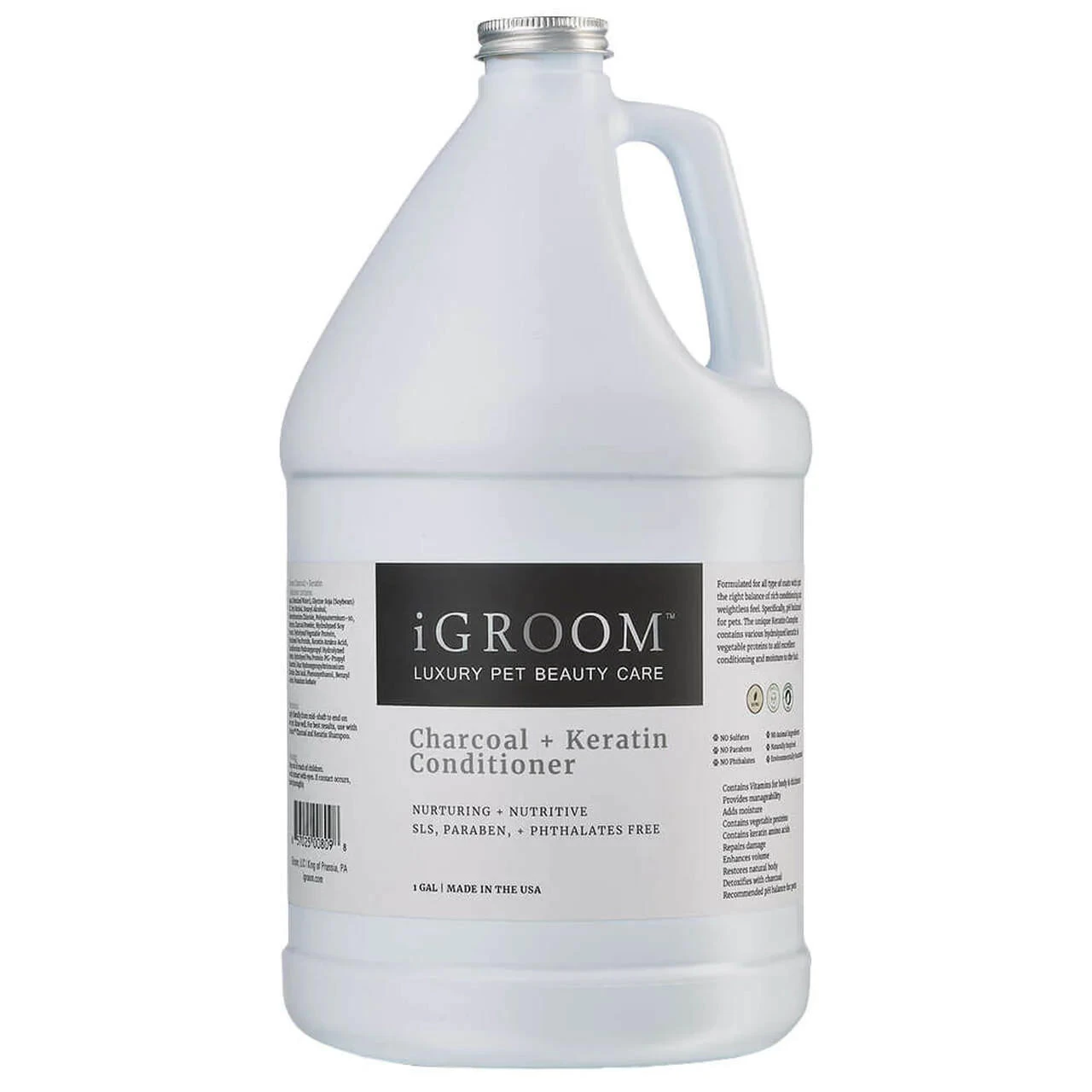 Igroom Charcoal + Keratin Gallon Conditioner 1 Igroom Charcoal + Keratin Gallon Conditioner