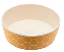 Bamboo Dog And Cat Bowl, Beco Yellow Nest Model