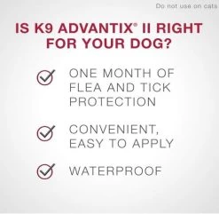 K9 Advantix II Anti Fleas, Ticks And Mosquitoes For Dogs From 11 To 25 Kg, 4 Doses -Pet Supplies Shop k9 advantix ii pour chien and dog 1 56c