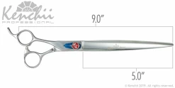 Straight Grooming Scissor, Kenchii Five Star Left Handed 9 " -Pet Supplies Shop kenchii ciseau droit gaucher 9 5e8