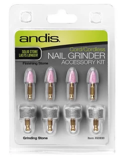 4 Wheels And 4 Replacement Finishing Stones For Andis Lithium Claw Wheel