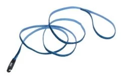 Shiny Blue Nylon And Fabric Cat Leash, Li'l Pals 6"