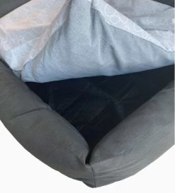 Pet Bed, Cozy Gray With Paw Print Design, Maskot -Pet Supplies Shop lit maskot