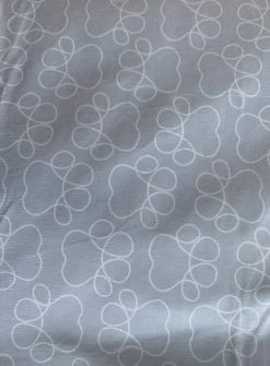 Pet Bed, Cozy Gray With Paw Print Design, Maskot -Pet Supplies Shop lit maskot cozy