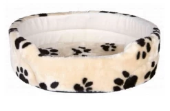 Charly Beige Bed With Animal Paw Prints Trixie