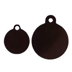 Brown Round Pet Medal For Dog In 2 Sizes