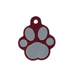 Red Paw-shaped Medal For Dog