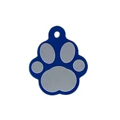 Blue Paw-shaped Medal For Dog