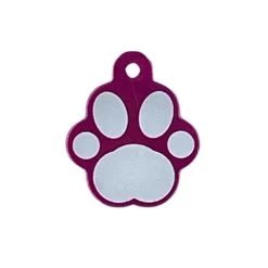 Pink Paw-shaped Medal For Dog