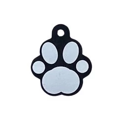 Black Paw-shaped Medal For Dog