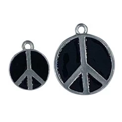 Medal With Peace Sign, 2 Sizes