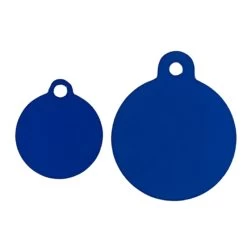 Navy Round Pet Medal For Dog In 2 Sizes