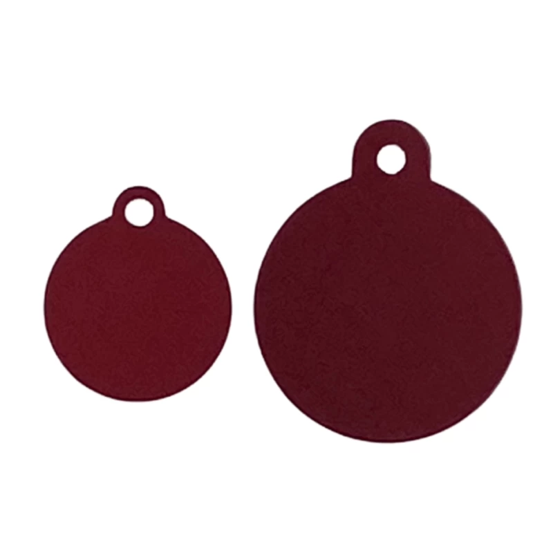Red Round Pet Medal For Dog In 2 Sizes 1 Red Round Pet Medal For Dog In 2 Sizes