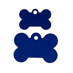 Navy Bone-shaped Pet Medal For Dog, 2 Sizes